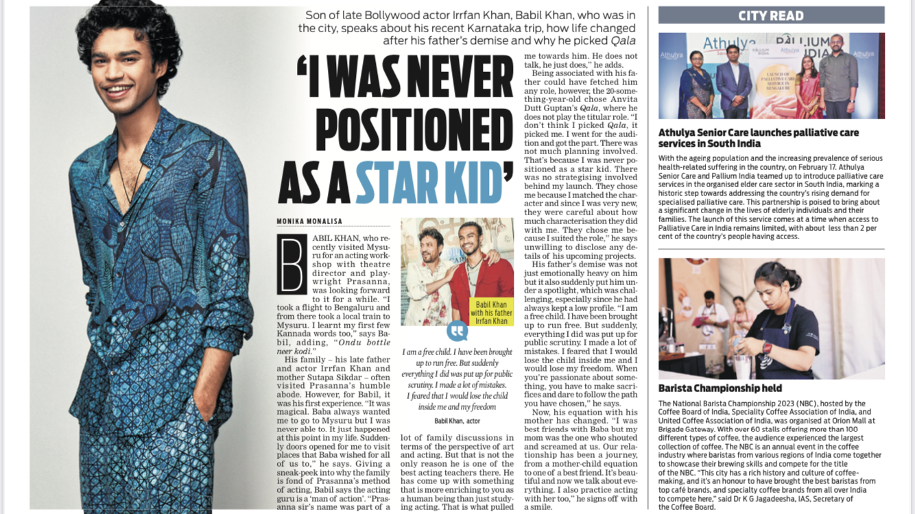 Interview with Babil Khan